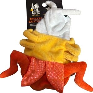 Thrills & Chills Reptile Halloween Cricket costume candy corn colors adorable